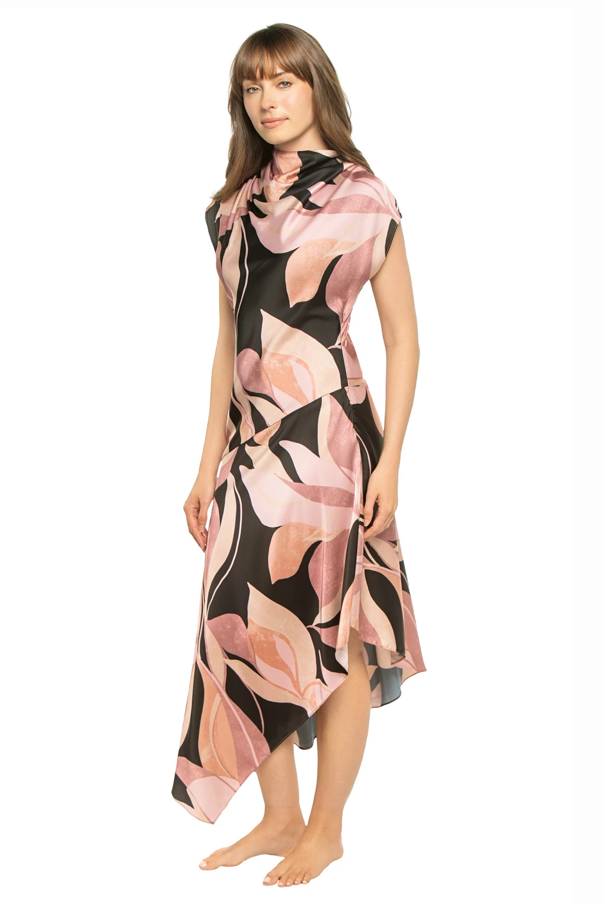 MOODY ABST FLORA Sally Midi Dress image number 3
