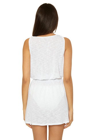 WHITE Breezy Basics Mini Dress