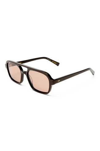 DARK CHOCOLATE Dusty Aviator Sunglasses