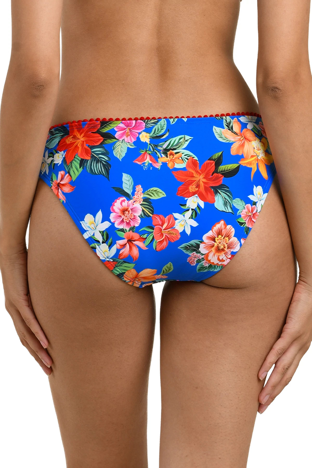 MULTI Picot Trim Hipster Bikini Bottom image number 2