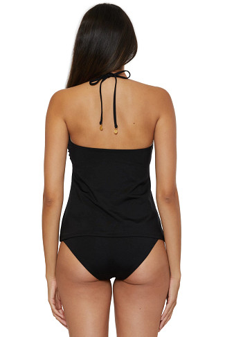 BLACK Monaco Halter Tankini Top