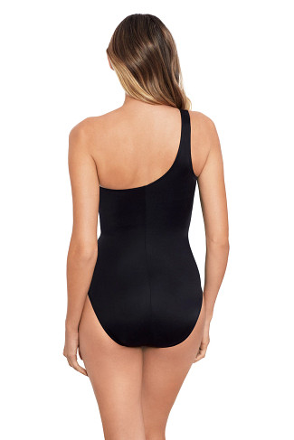 BLACK Minx Asymmetrical One Piece Swimsuit