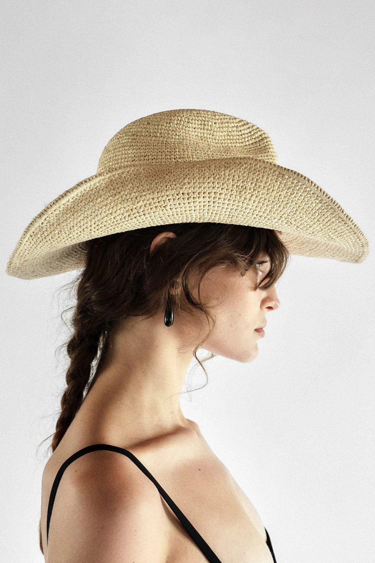 NATURAL Sacha Crochet Raffia Panama Hat image number 4