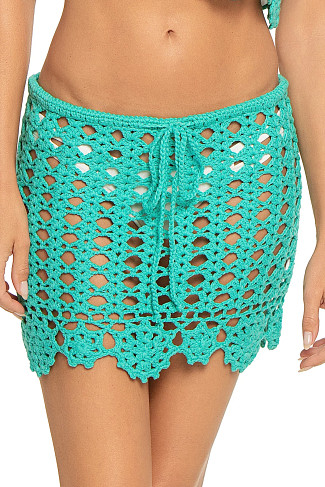 TURQUIOSE Oceane Crochet Mini Cover Skirt