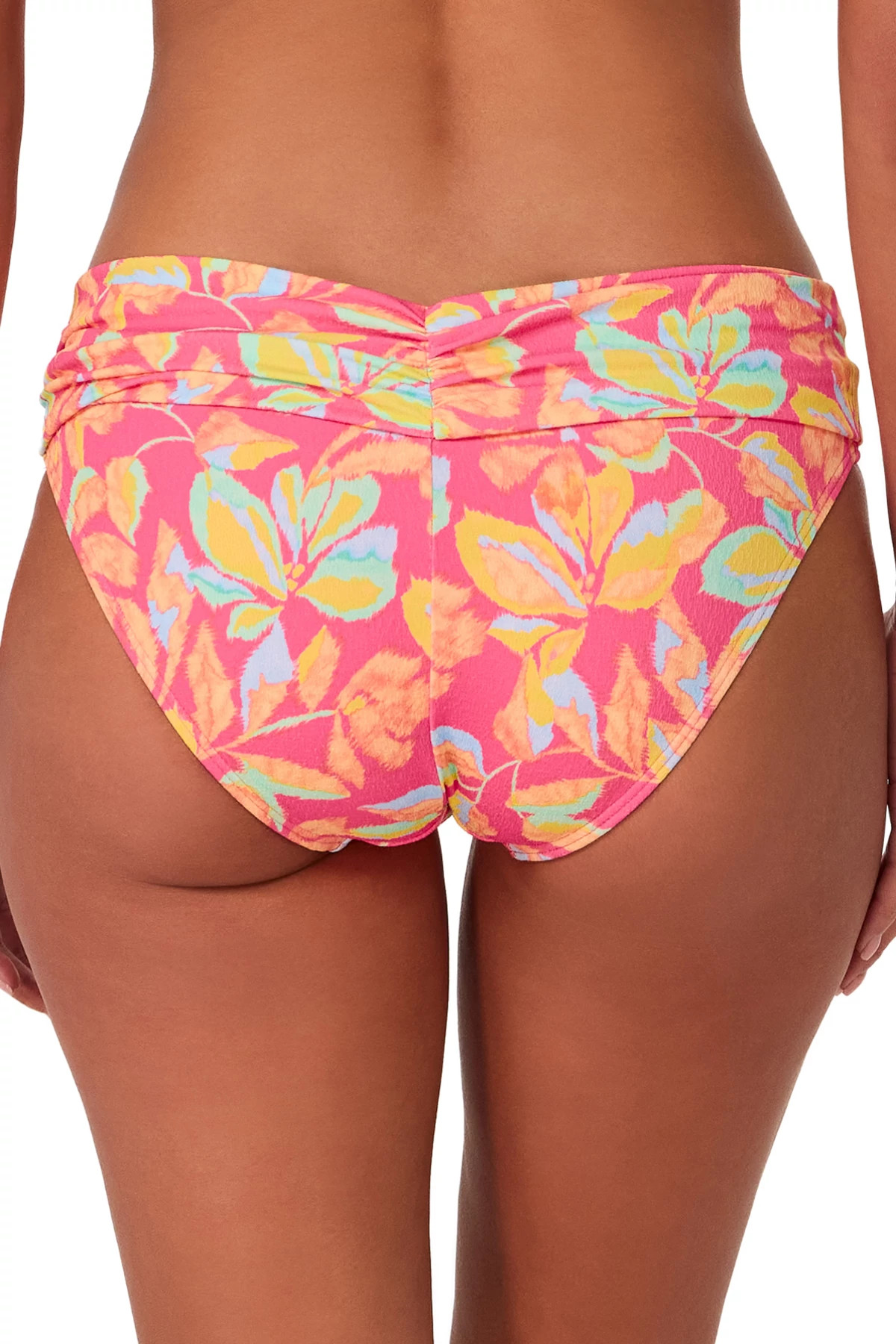 MAGIC HOUR CREPE Unforgettable Shirred Bikini Bottom image number 2