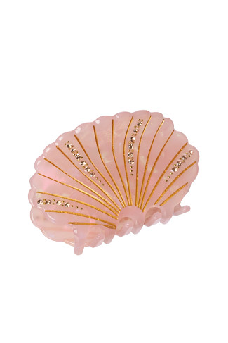 PINK Small Shell Hair Clip