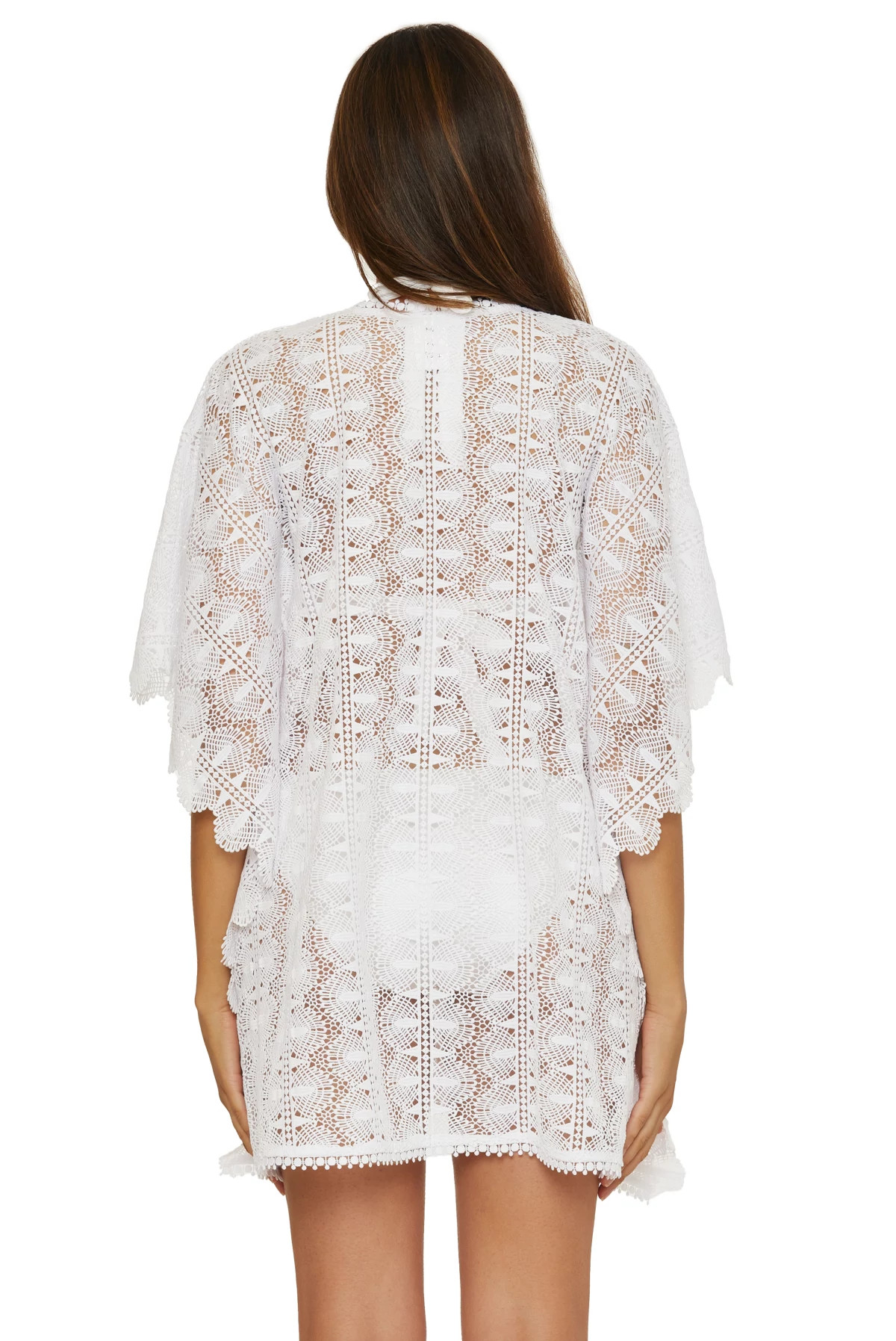 WHITE Voila Lace Tunic image number 3