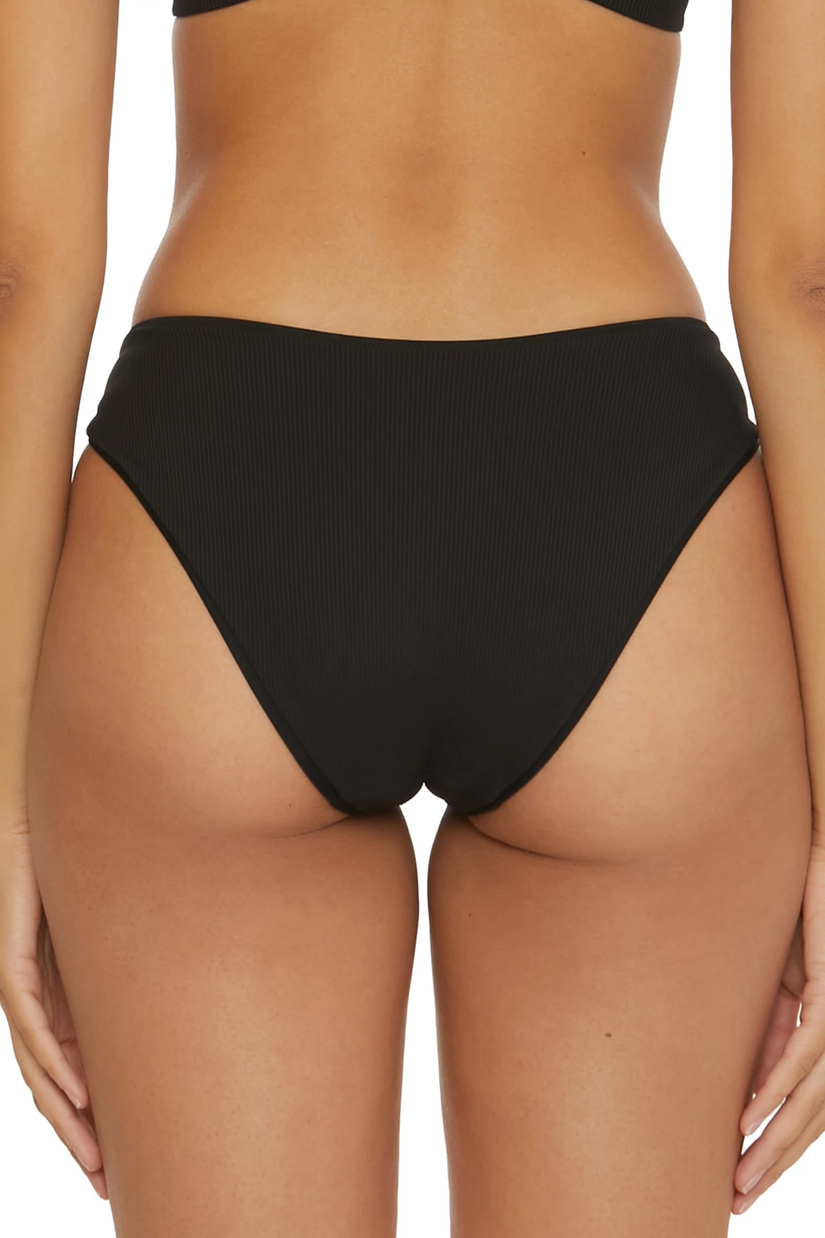 BLACK Gracie Tab Side Hipster Bikini Bottom image number 2
