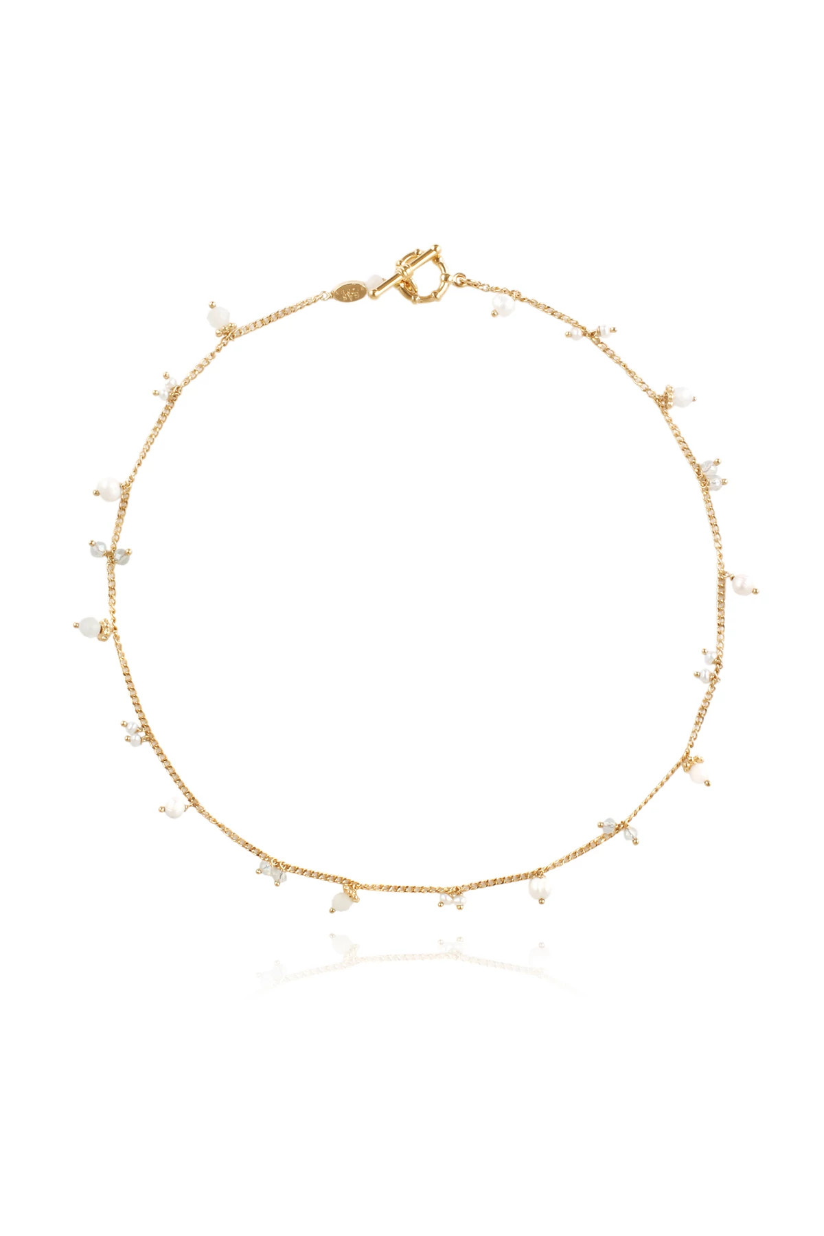 240 WHITE Collier Tangerine Necklace image number 1