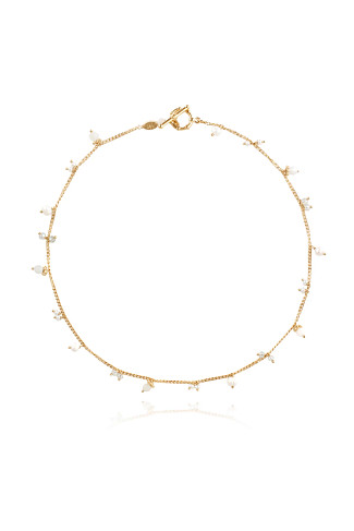 240 WHITE Collier Tangerine Necklace