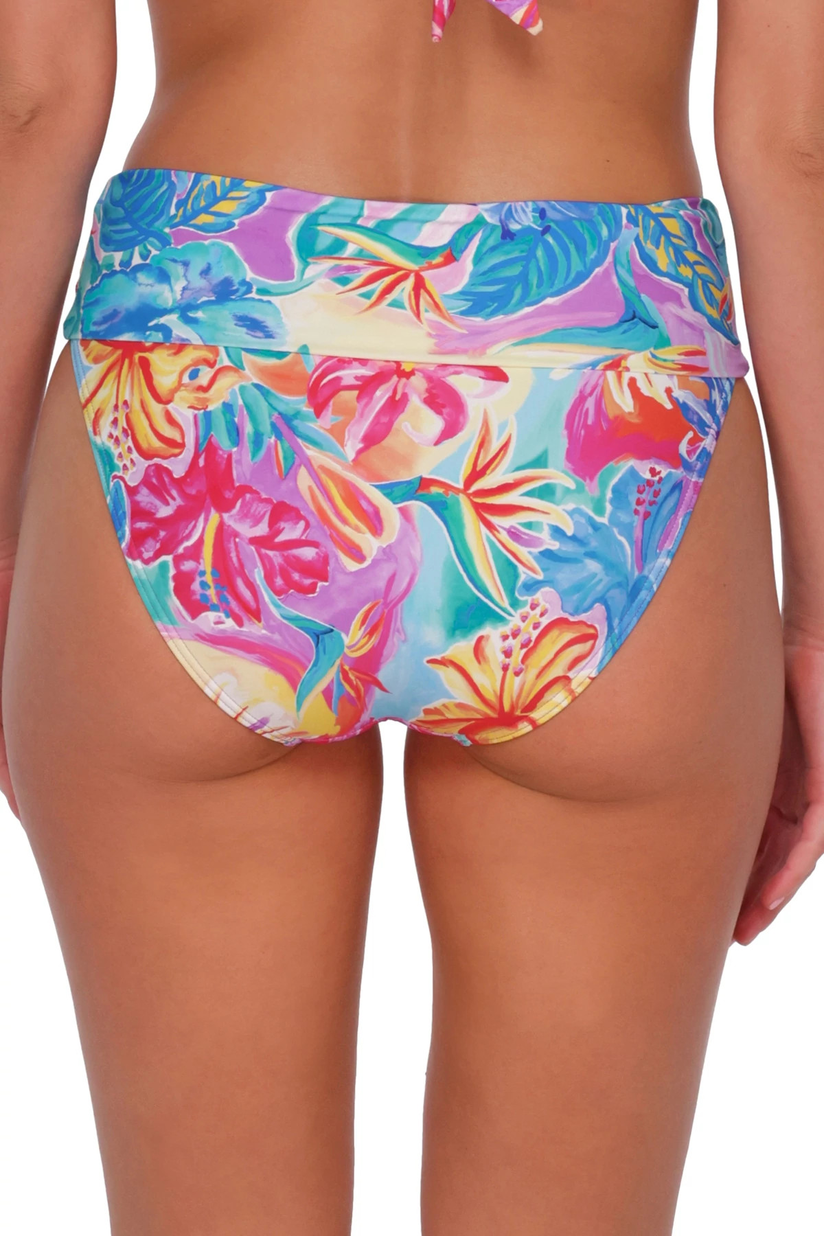 ALOHA VISTA Hannah High Waist Bikini Bottom image number 3