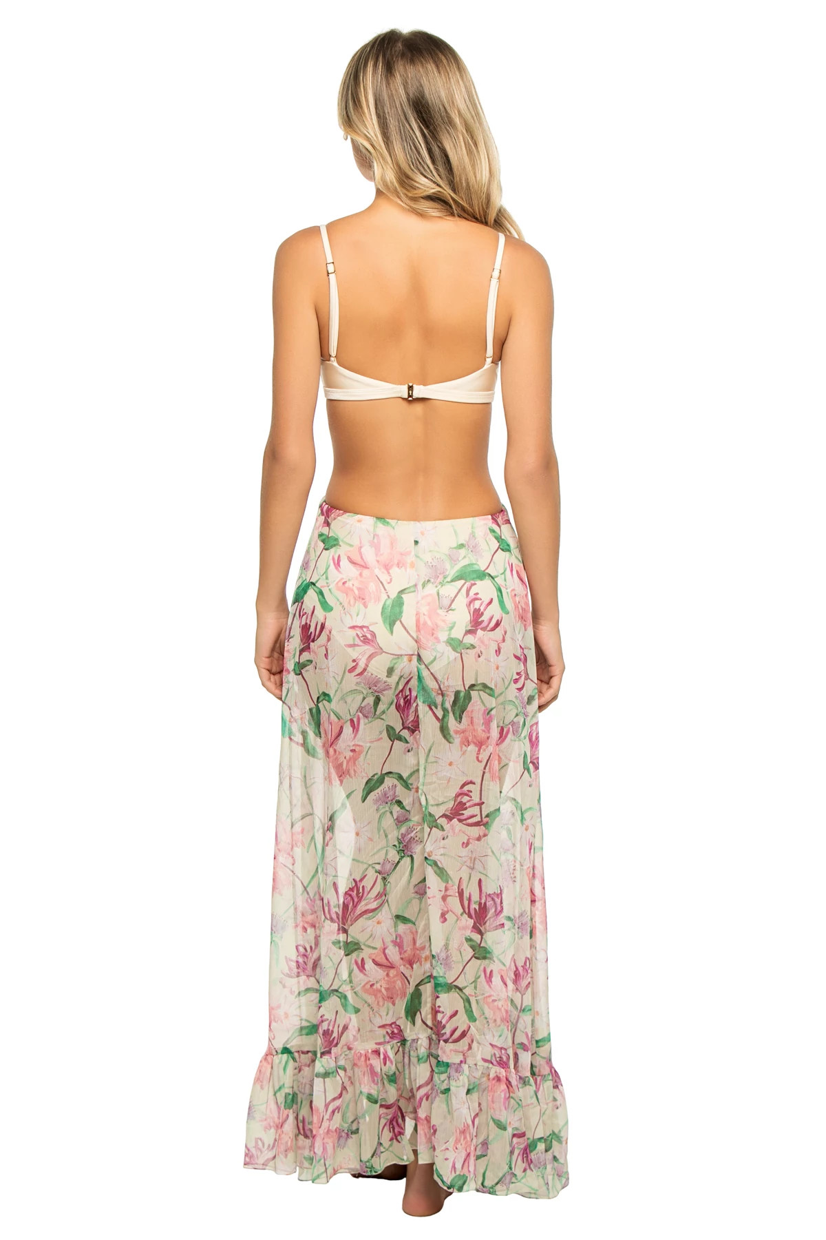 GREEN Floral Beach Midi Dress image number 2