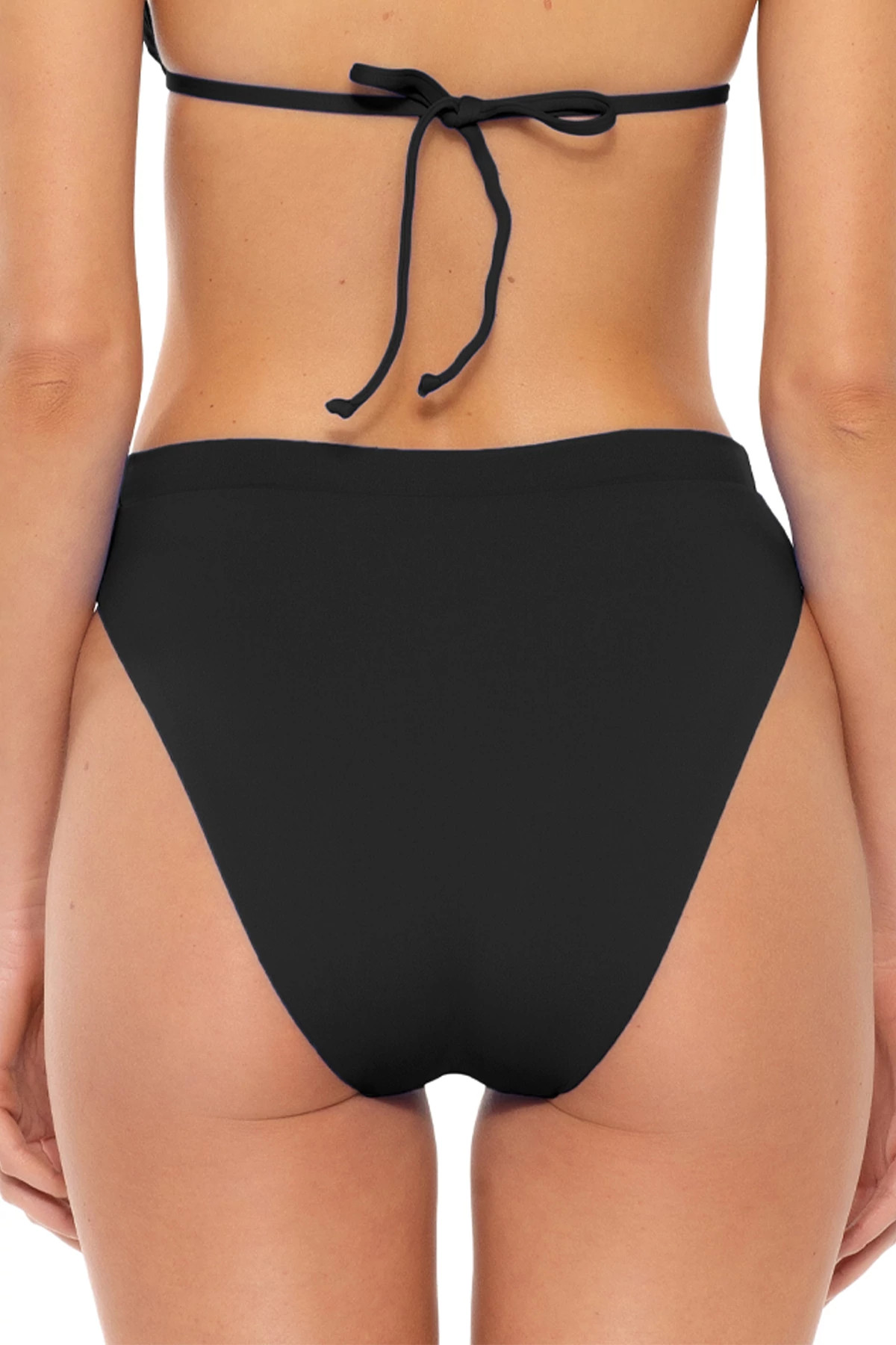 BLACK Danielle Banded High Waist Bikini Bottom image number 2
