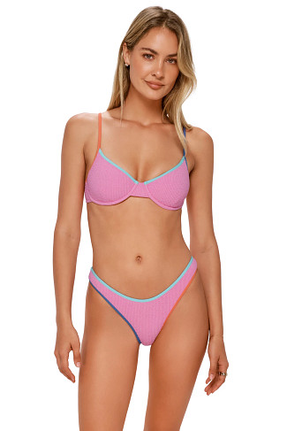 COTTON CANDY SCRUNCH Addie Underwire Bikini Top