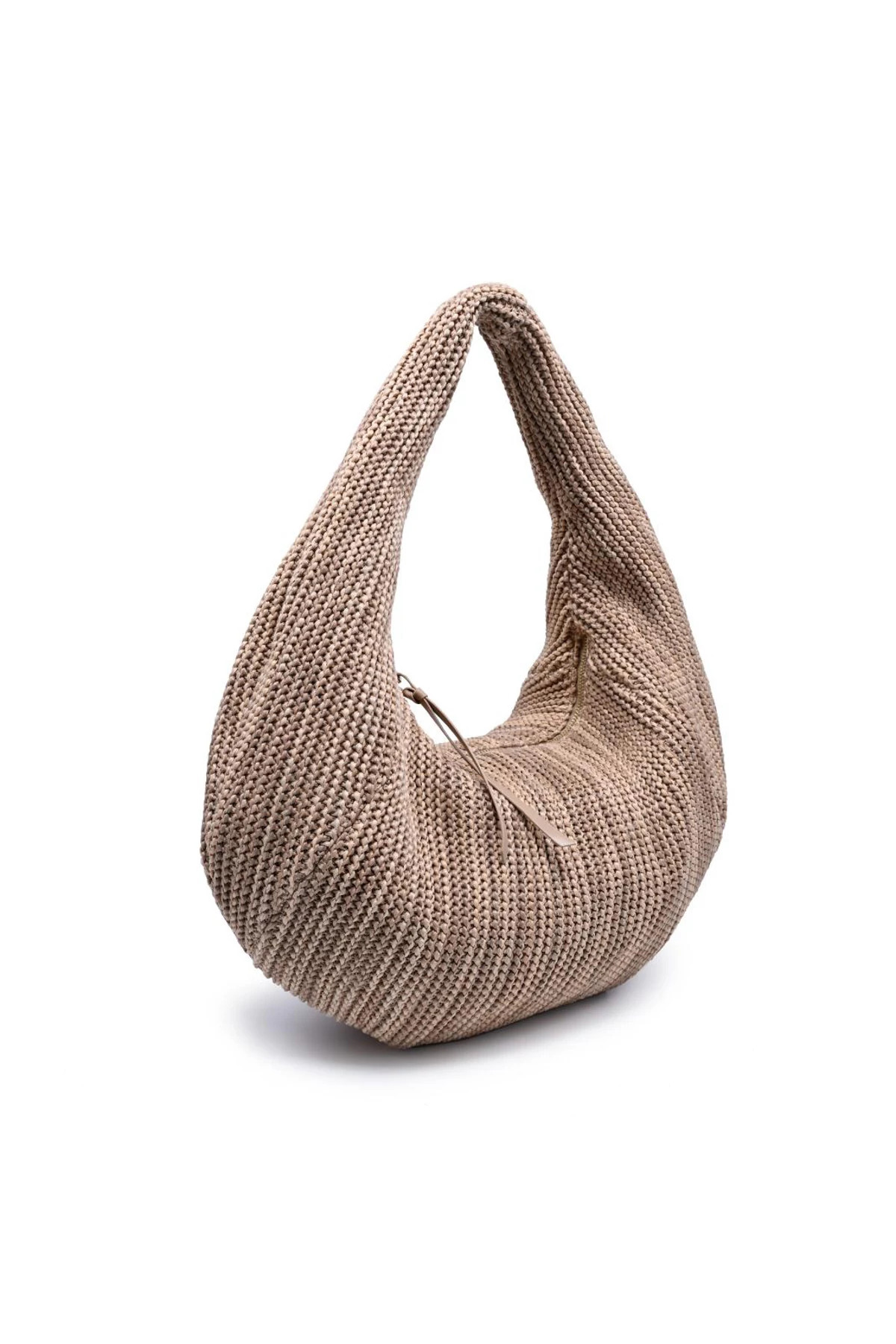 NATURAL MULTI Eleanor Crochet Hobo Bag image number 3