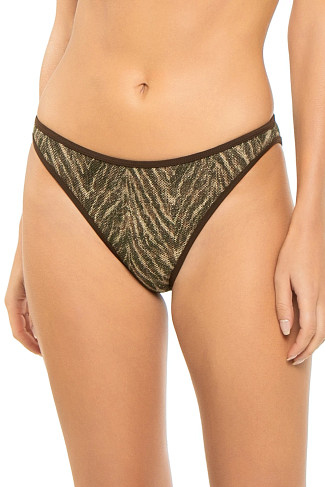 BEACH BROWN ZEBRA Isla Hipster Bikini Bottom