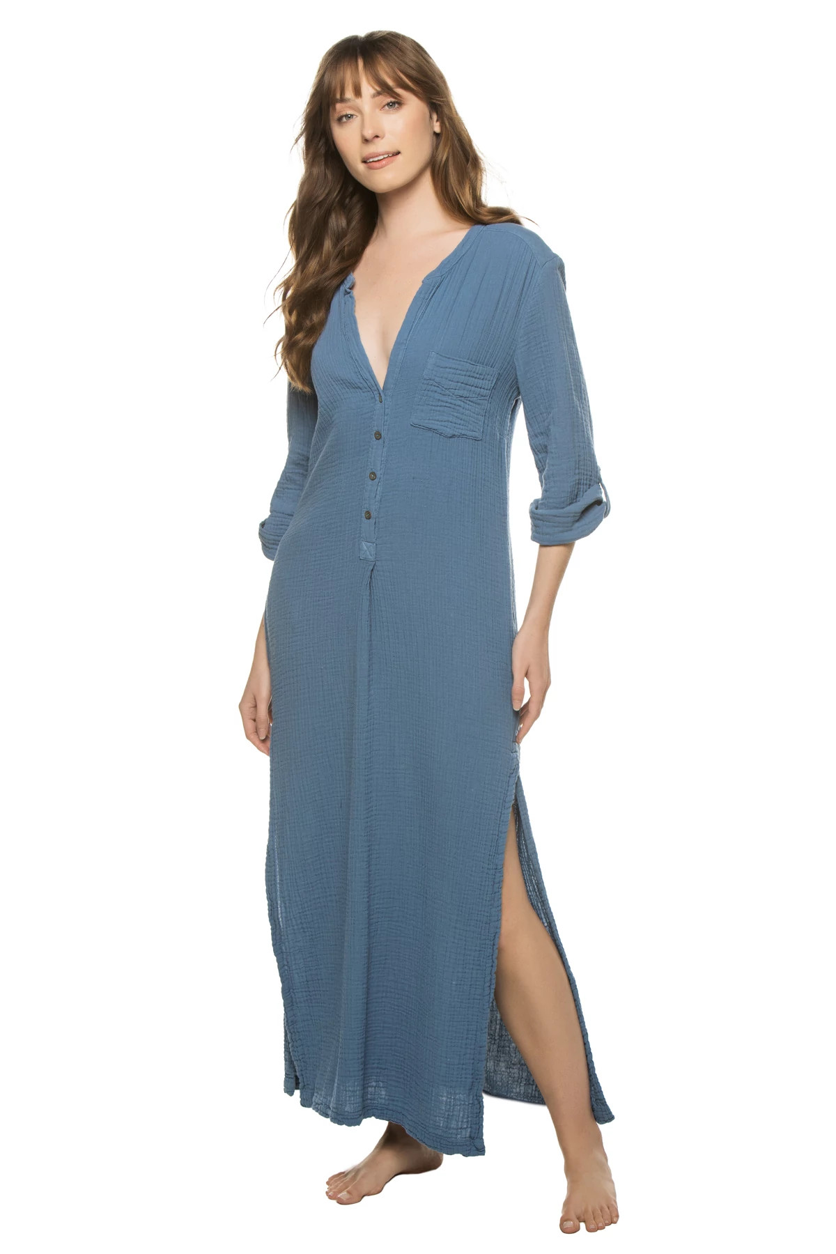 DENIM Long Tracey Maxi Dress image number 1