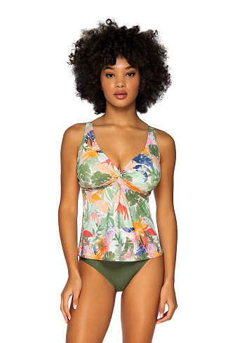 SERENDIPITY Forever Over The Shoulder Tankini Top (D+ Cup)