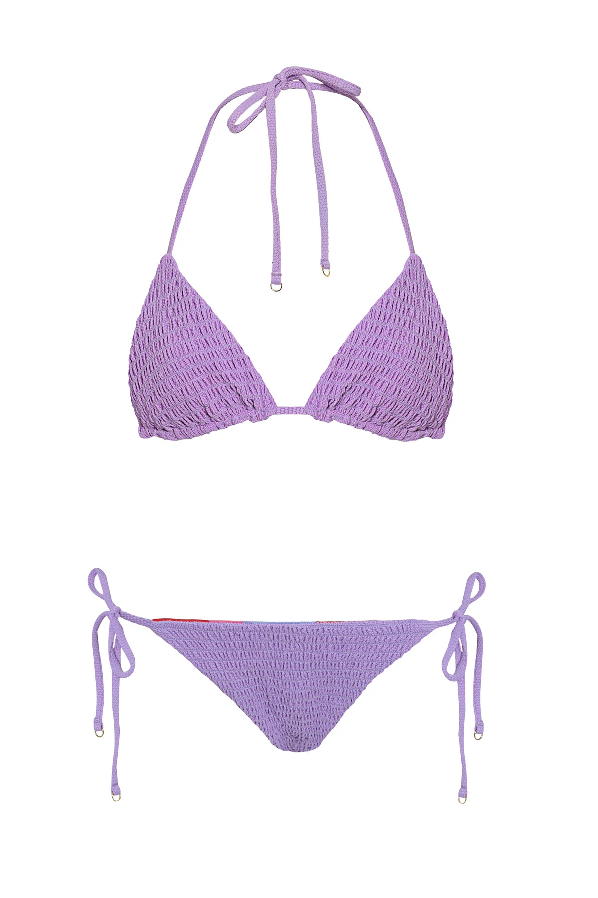 PURPLE LAVENDER Sunflash Reversible Brazilian Bikini Bottom image number 4