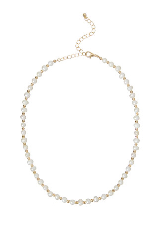 GOLD Pearl Choker Necklace