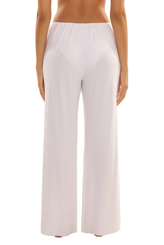 WHITE Slit Leg Wide Leg Cover Up Pants