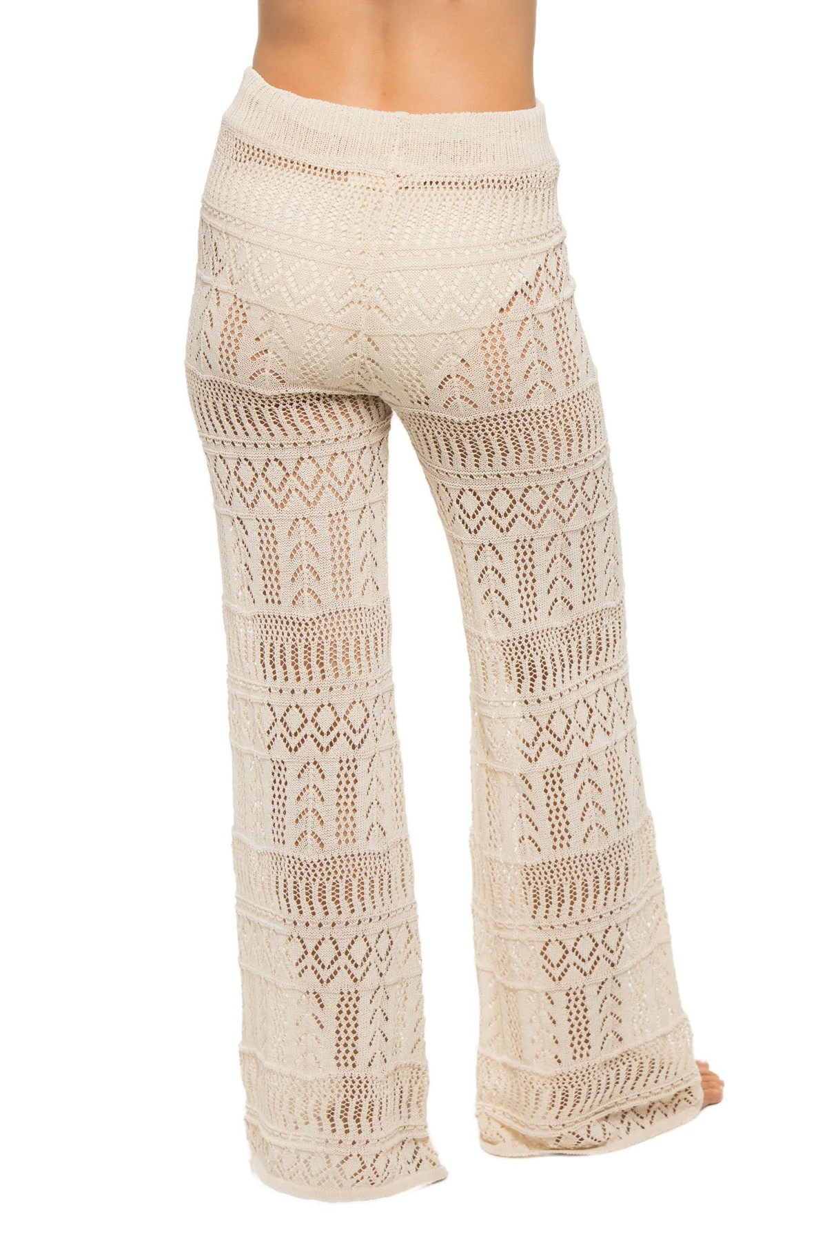 NATURAL Crochet Pants image number 2