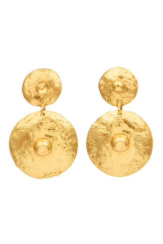 GOLD Venus Disk Earrings
