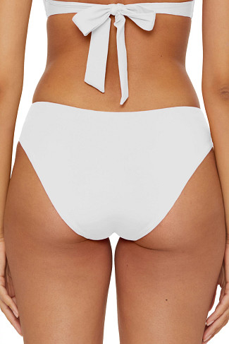 WHITE Gracie Tab Side Hipster Bikini Bottom