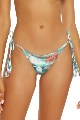 MULTI Cali Tie Dye Tie Side Brazilian Bikini Bottom