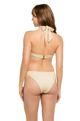 GOLD SCALLOP Marie Halter Bandeau Bikini Top