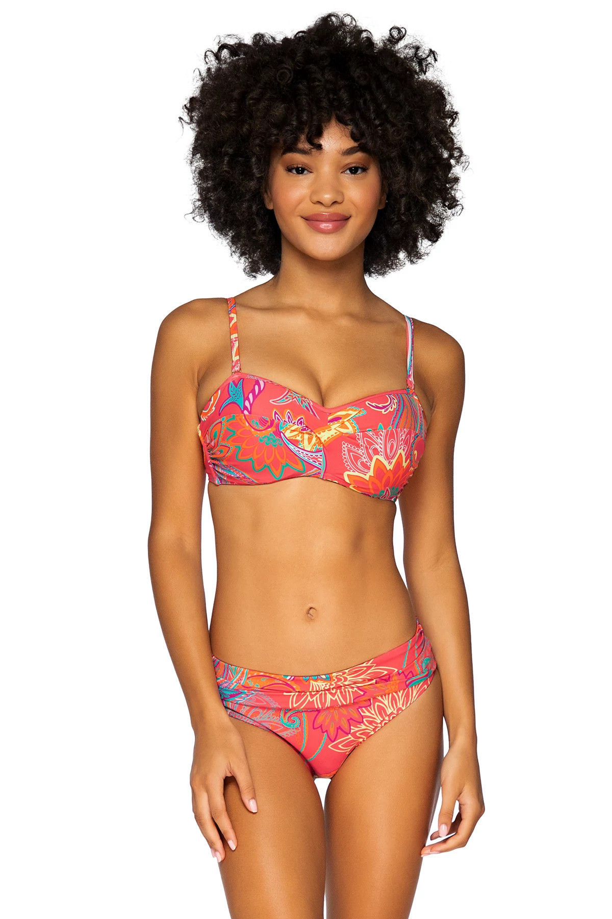 ISLAND BLISS Iconic Twist Underwire Bandeau Bikini Top (E-H Cup) image number 3