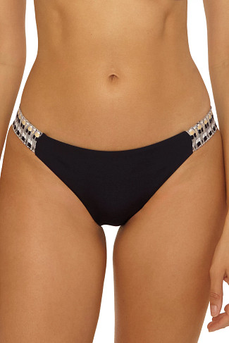 BLACK Avery Hipster Bikini Bottom
