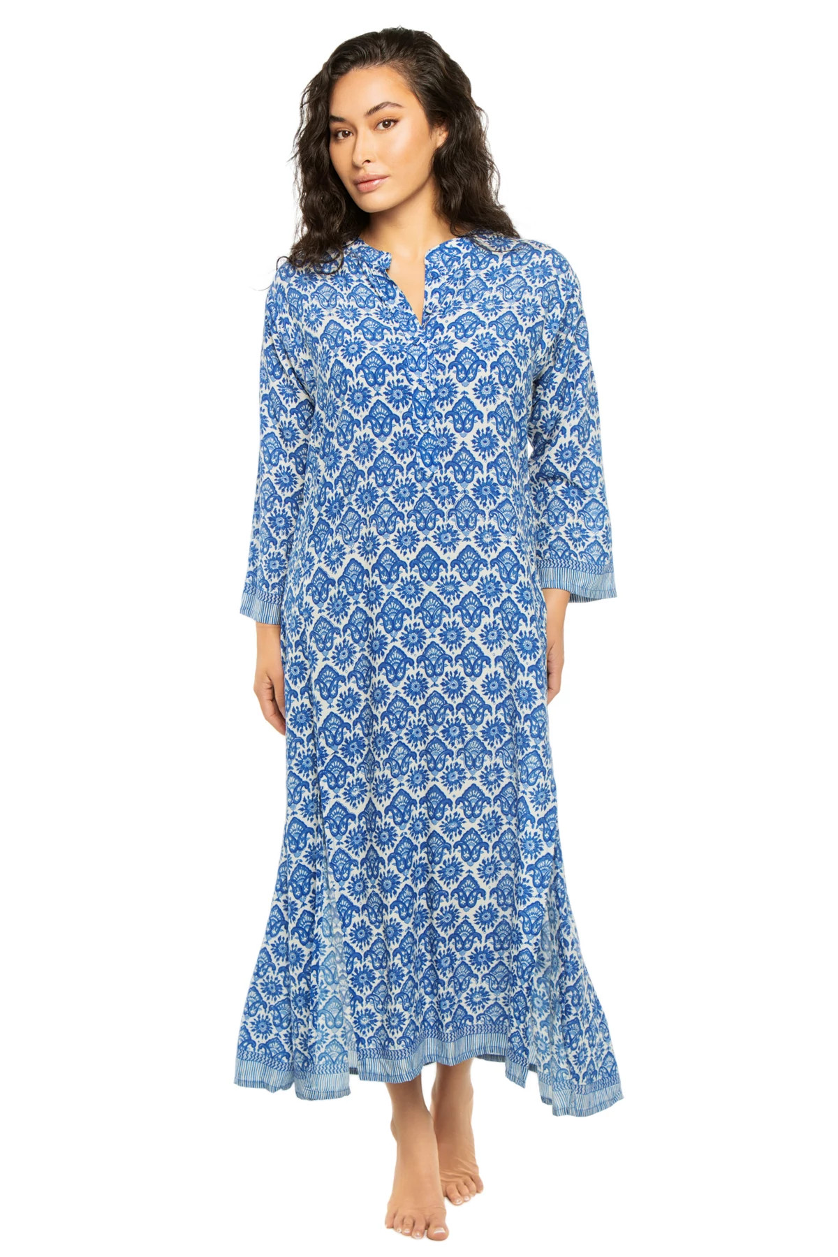 FLEUR-DE-LIS BLUE Isobel Maxi Dress image number 1