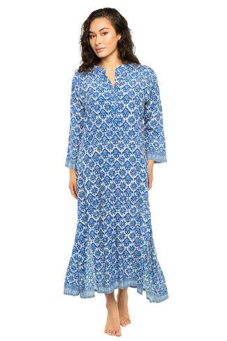 FLEUR-DE-LIS BLUE Isobel Maxi Dress