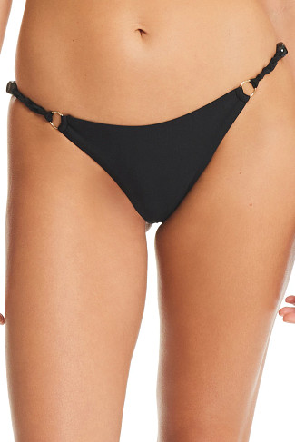 BLACK O-Ring Brazilian Bikini Bottom