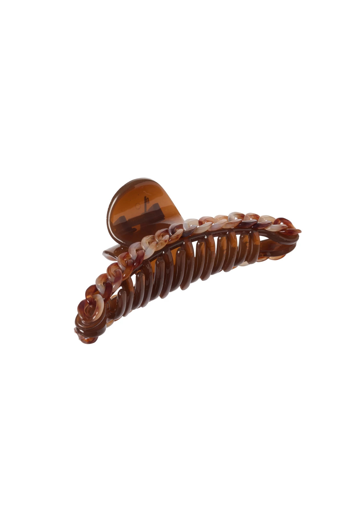 BROWN Chain Hair Clip image number 1