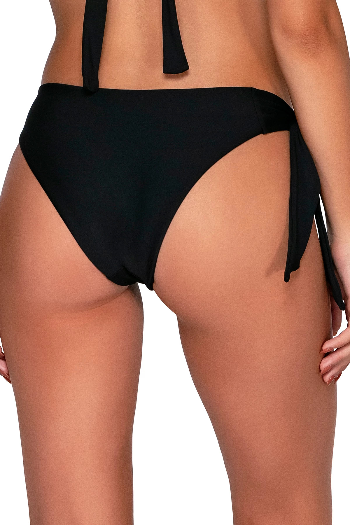 BLACK Chelsea Tie Side Bikini Bottom image number 2