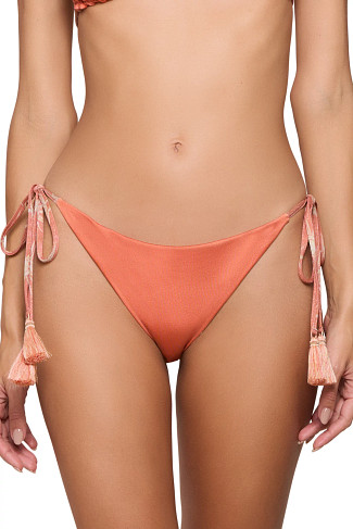 CANYON SUNSET Metallic Reversible Tie Side Hipster Bikini Bottom