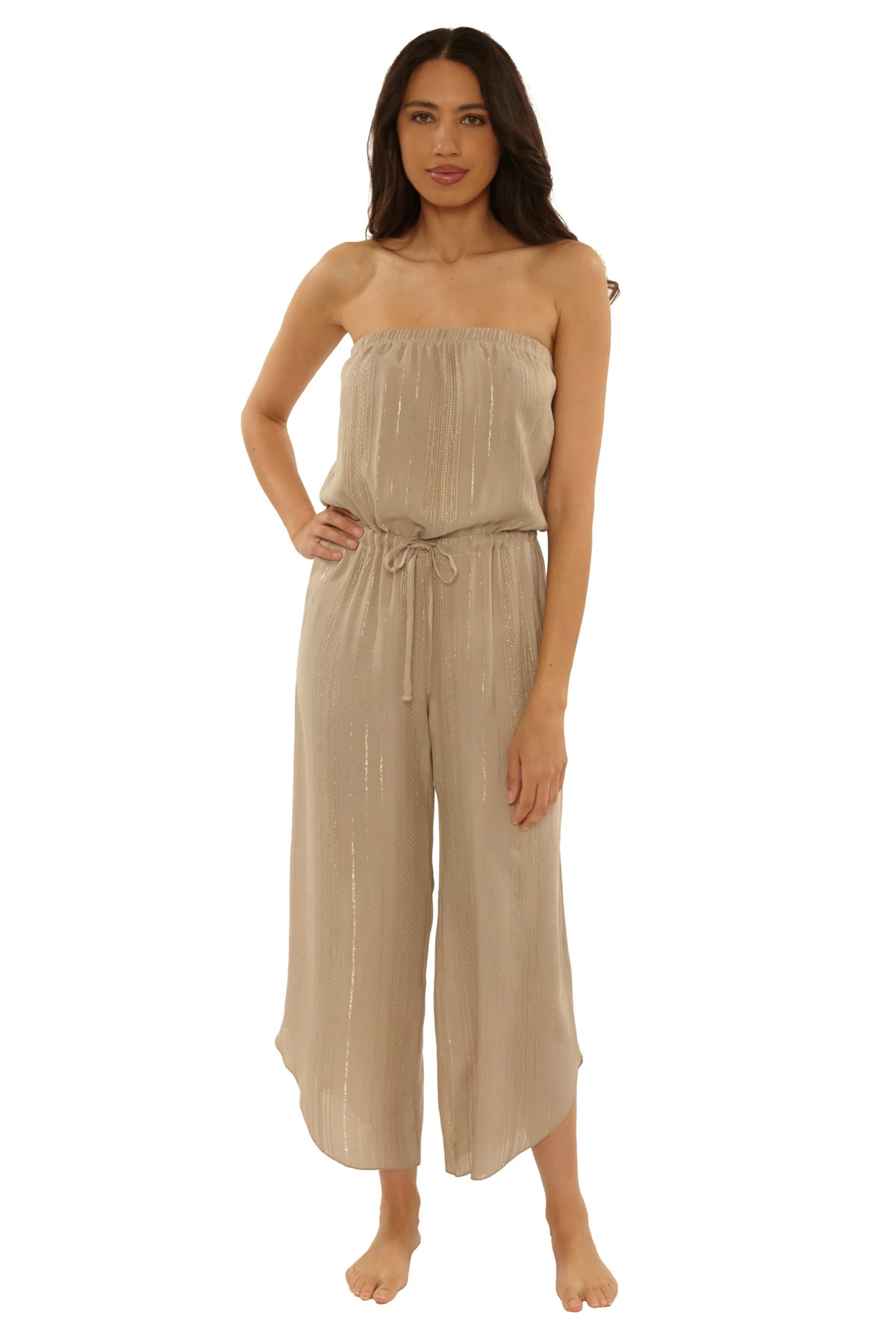 LATTE Radiance Strapless Jumpsuit image number 1
