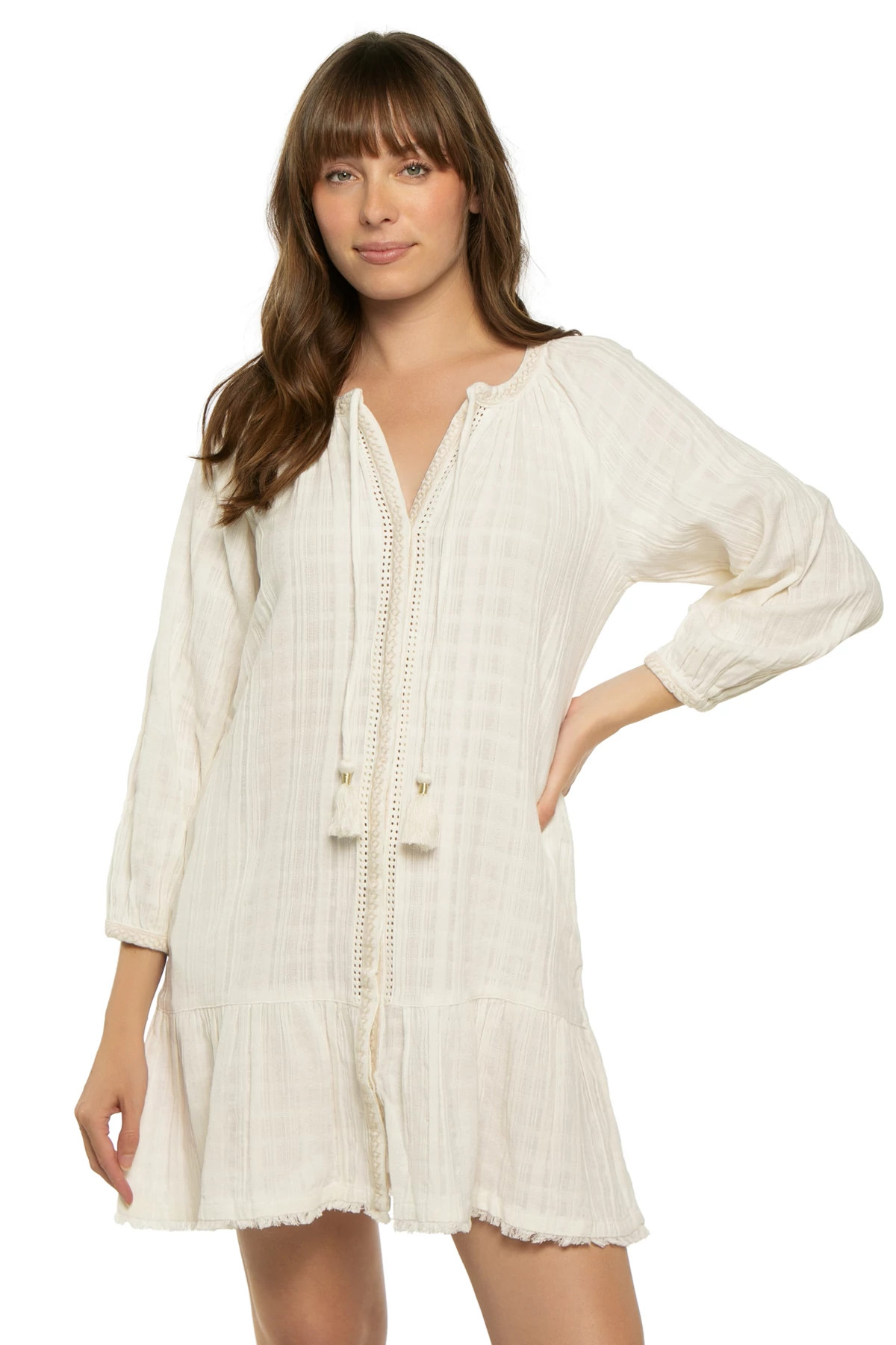 COCONUT Mykonos Gauze Mini Dress image number 1