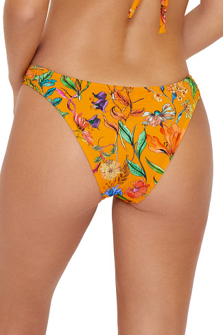 WILD BLOOM Tab Side Brazilian Bikini Bottom