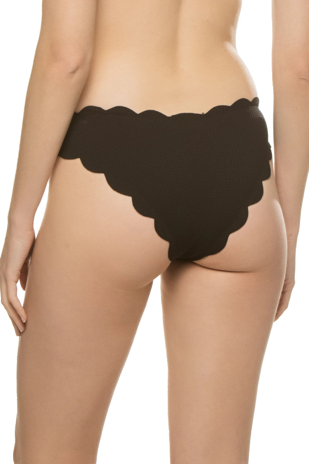 BLACK/INDIGO Scallop Hipster Bikini Bottom image number 3