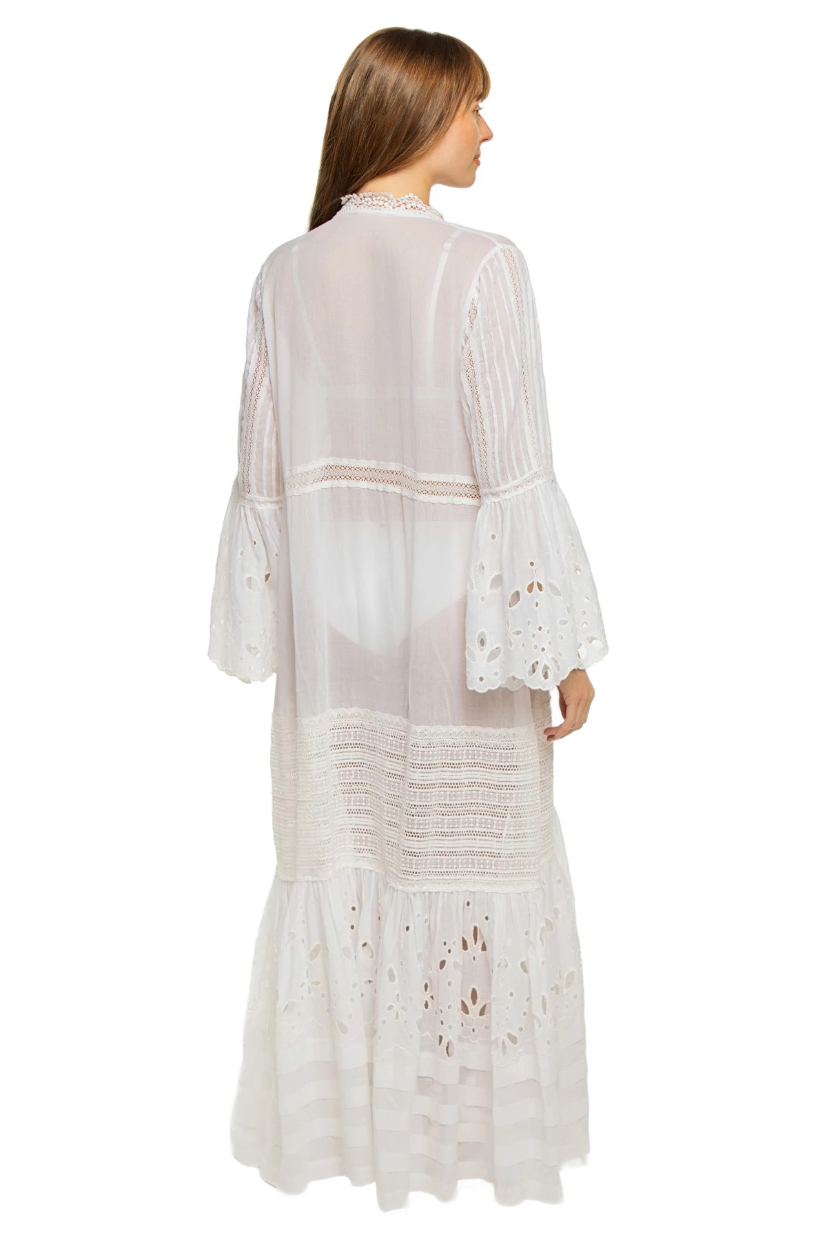 WHITE Jewel Long Kimono image number 2