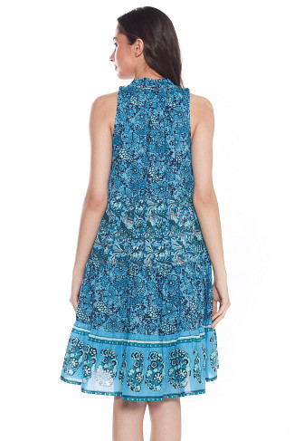 JOEY PRINT BLUE Sofia Short Dress
