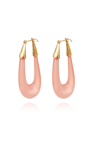 098 PINK Ecume Hoop Earrings