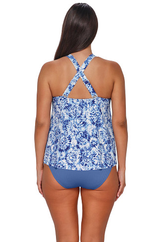 ISLAND INK RIB Sadie Tankini Top