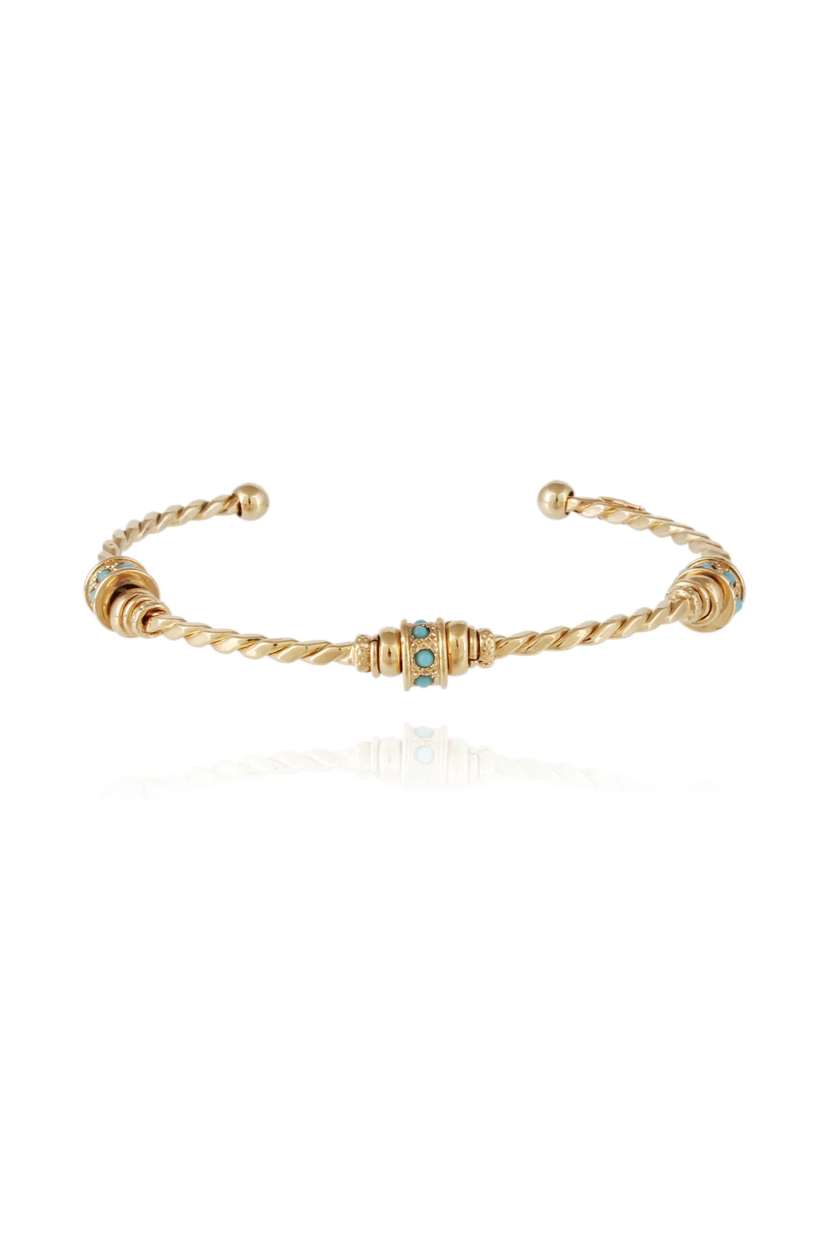 081 GOLD Jonc Torsade Bracelet image number 1