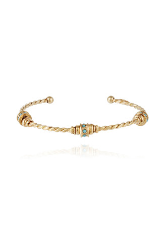 081 GOLD Jonc Torsade Bracelet