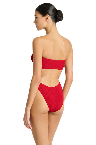 BAYWATCH RED Blake Bandeau Bikini Top