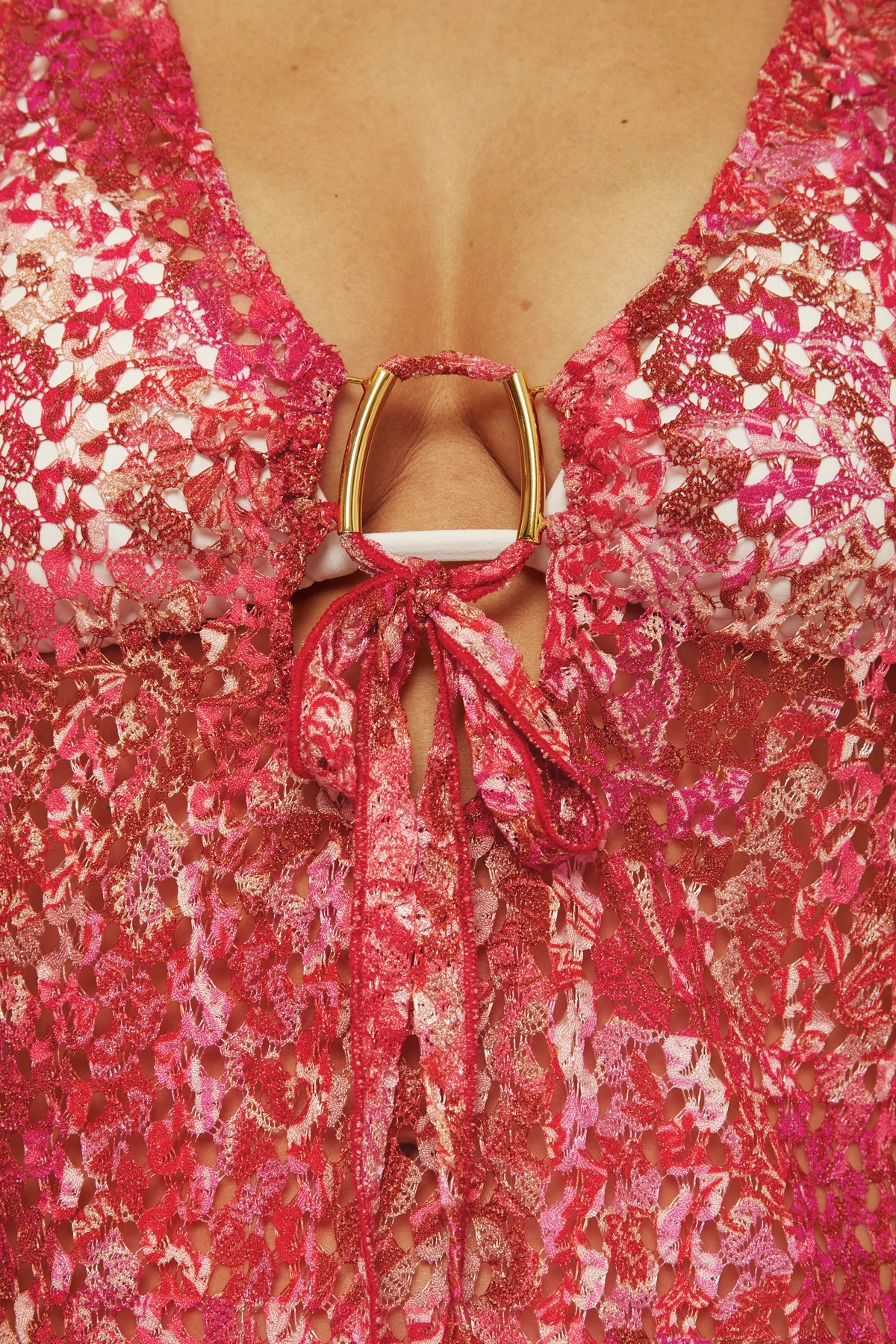 MULTI Mesh Crochet Tunic image number 5